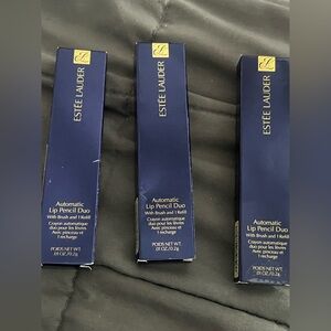 Terra 15 Estée Lauder automatic lip pencil duo=brush & refill Lot of 3